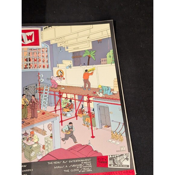 Art Spiegelman & Françoise Mouly SIGNED Read Yourself RAW 1987 Pantheon + Sketch - Picture 11 of 13